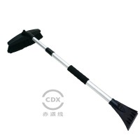 Multipurpose Telescopic Handle Snow Brush With Squeegee For Cleaning Cars