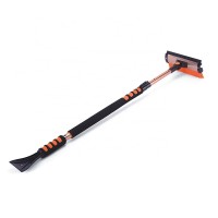 Telescopic Long Handle Ice Scraper with Snow Brush for Car Usage