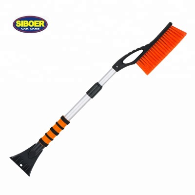 Telescopic Plastic Snow Brush with Ice Scraper Snow Shovel for Car