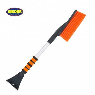 PVC bristle PP head Aluminium pole 26" Ice Crusher Pivoting Snow Broom