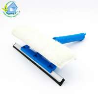 Microfiber Window Wiper Cleaner Mirror Blade Brush Squeegee