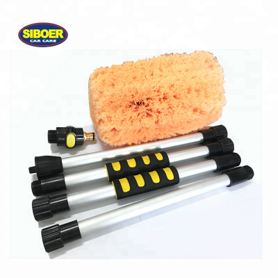 10 inch quad new patent water flow through car wash brush